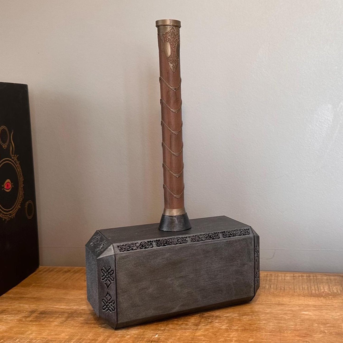 Thor’s Hammer Door Stopper | Fillable Mjølnir with Metallic Finish