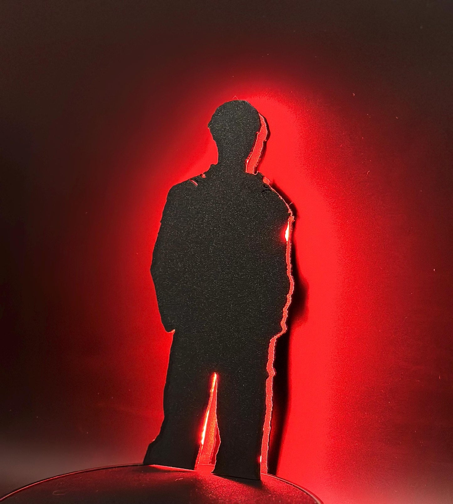 Bang Chan LED Silhouette Lamp: Color-Changing K-Pop Decor, Stray Kids Room Light, Fan Gift