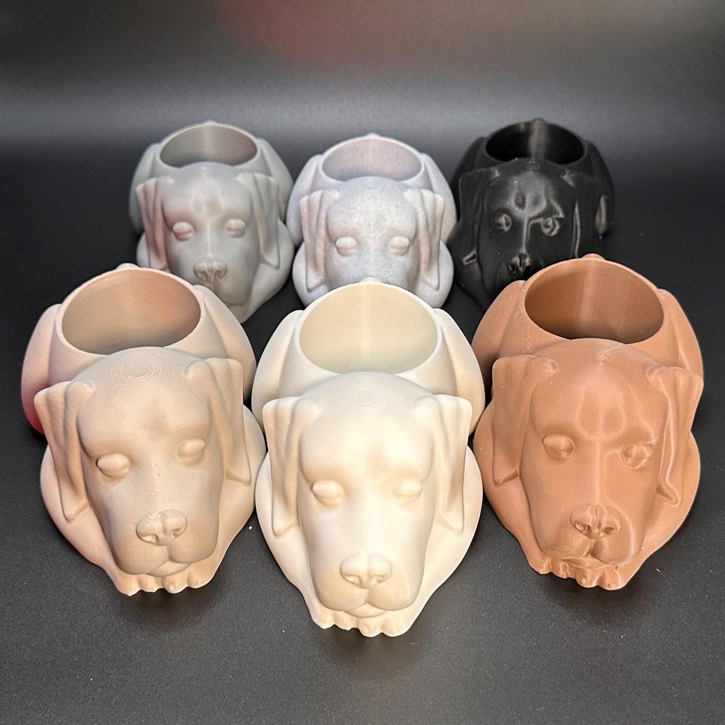 Unique Planter: Black Labrador Planter - Succulent Pot, Black Lab Gifts
