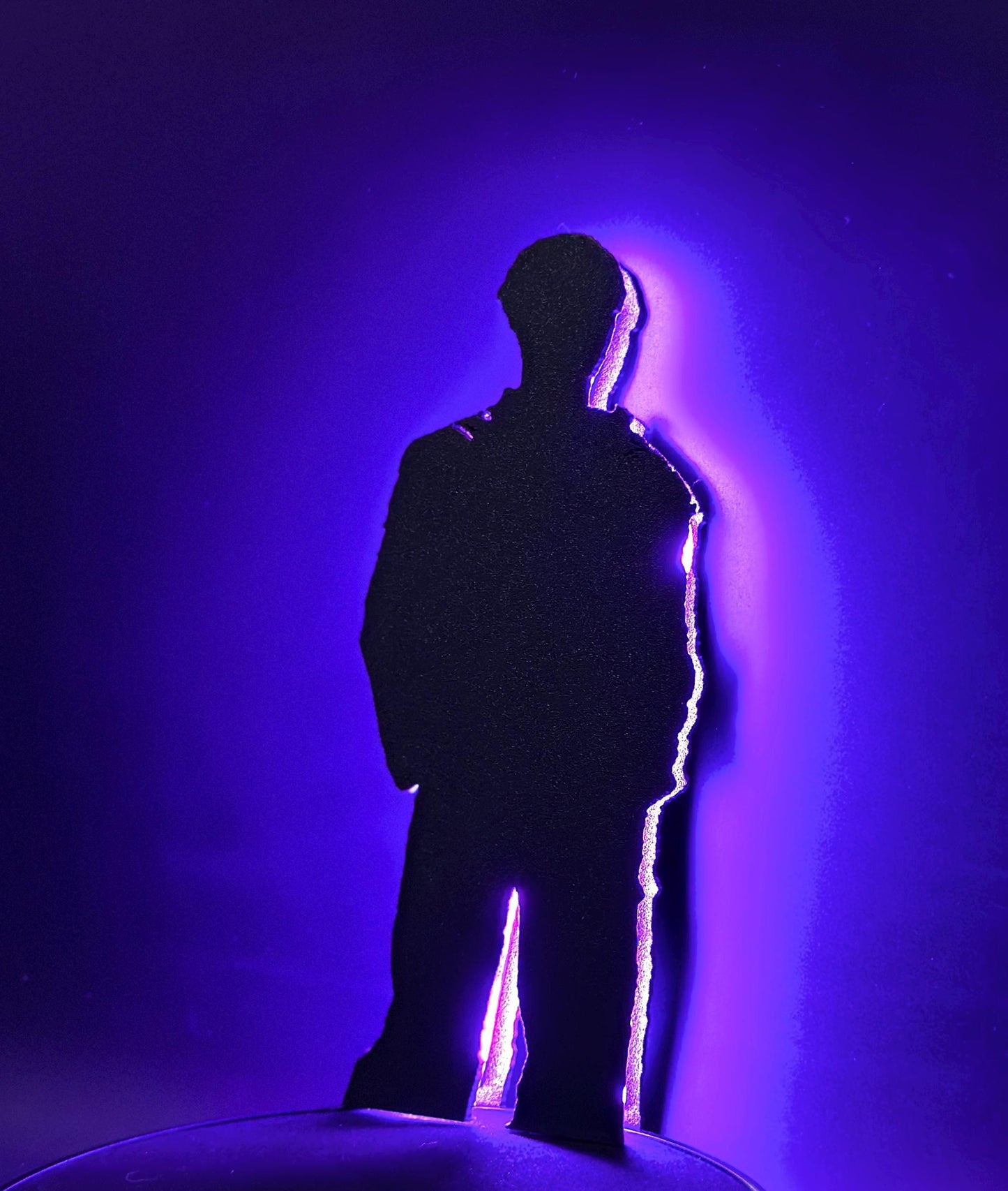 Bang Chan LED Silhouette Lamp: Color-Changing K-Pop Decor, Stray Kids Room Light, Fan Gift