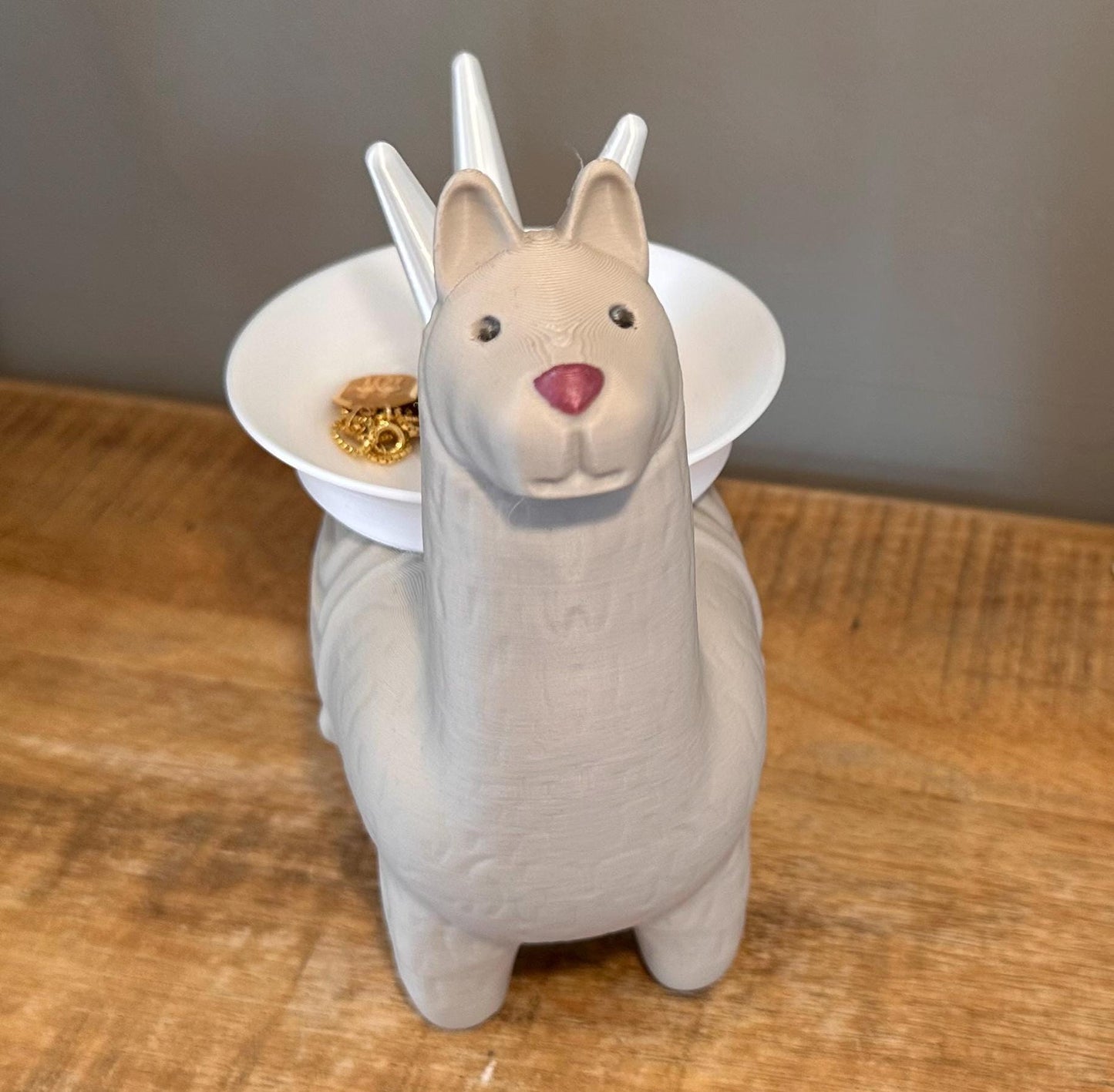 Alpaca Jewelry Holder – Cute Ring & Trinket Dish with Color Options