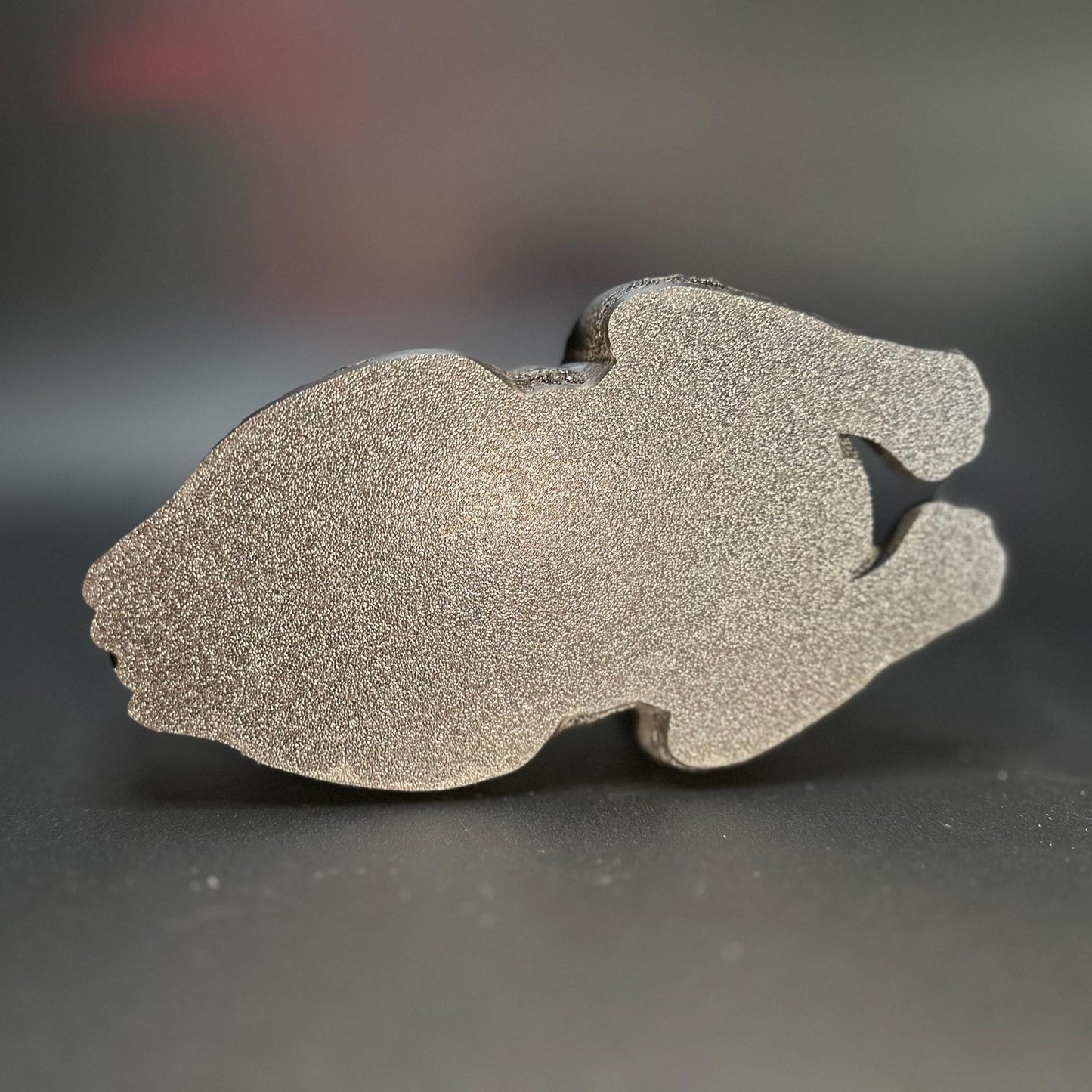 3D-printed black Labrador planter for succulents or small plants, showing off cute canine details and a sleek design.