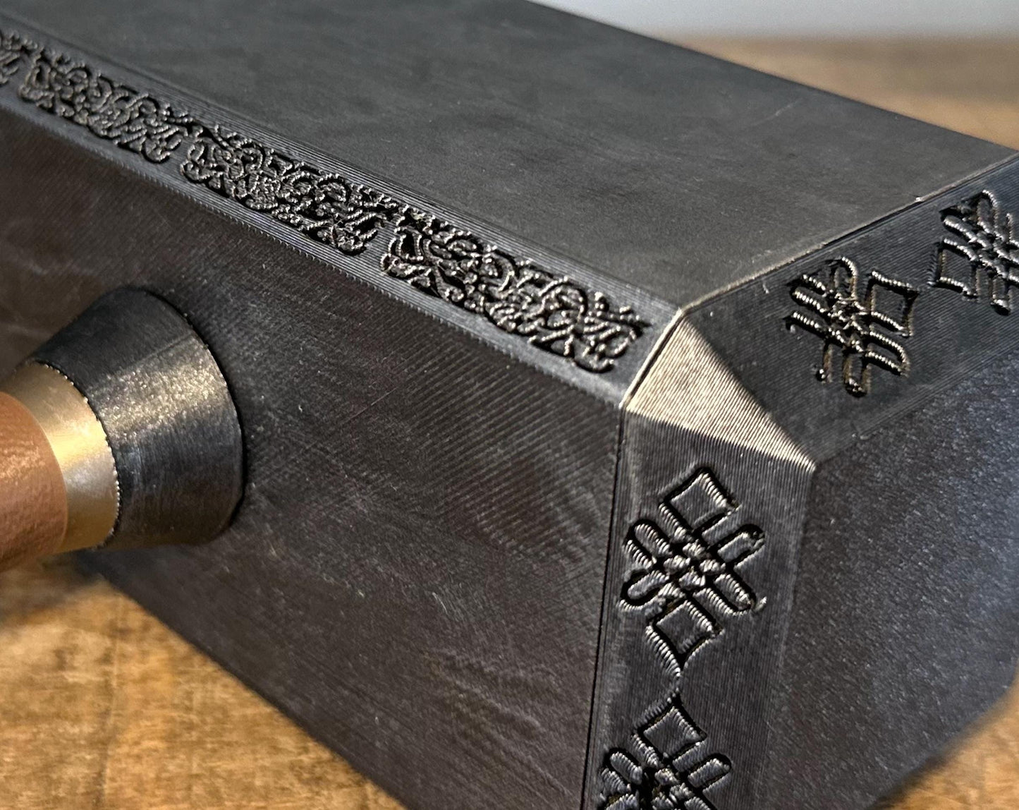 Thor’s Hammer Door Stopper | Fillable Mjølnir with Metallic Finish