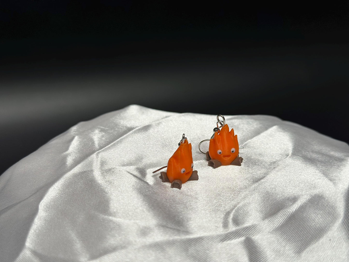Enchanted Fire Spirit Earrings: Mythical Fantasy Jewelry Inspired by Elemental Legends