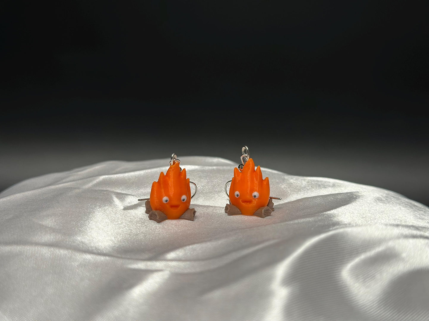 Enchanted Fire Spirit Earrings: Mythical Fantasy Jewelry Inspired by Elemental Legends