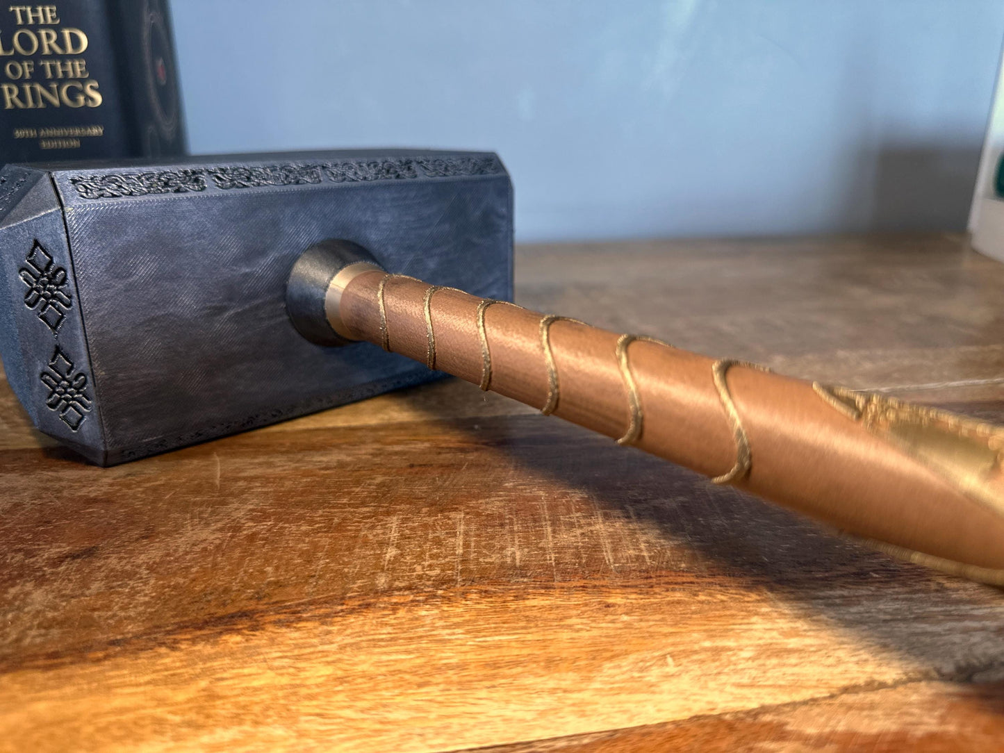 Thor’s Hammer Door Stopper | Fillable Mjølnir with Metallic Finish