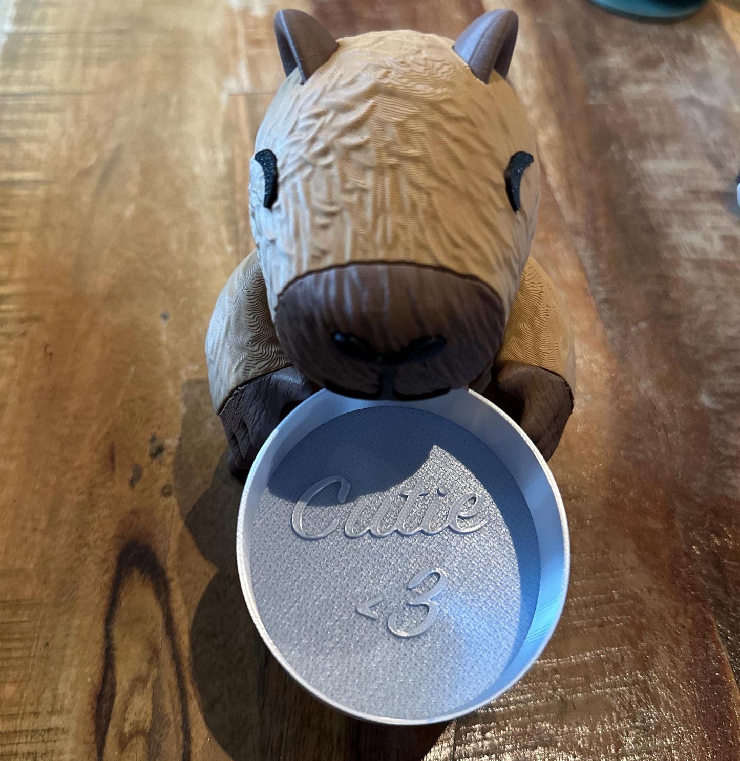 Capybara Jewelry Holder Organizer โ Cute Trinket Dish with Gold or Silver Options