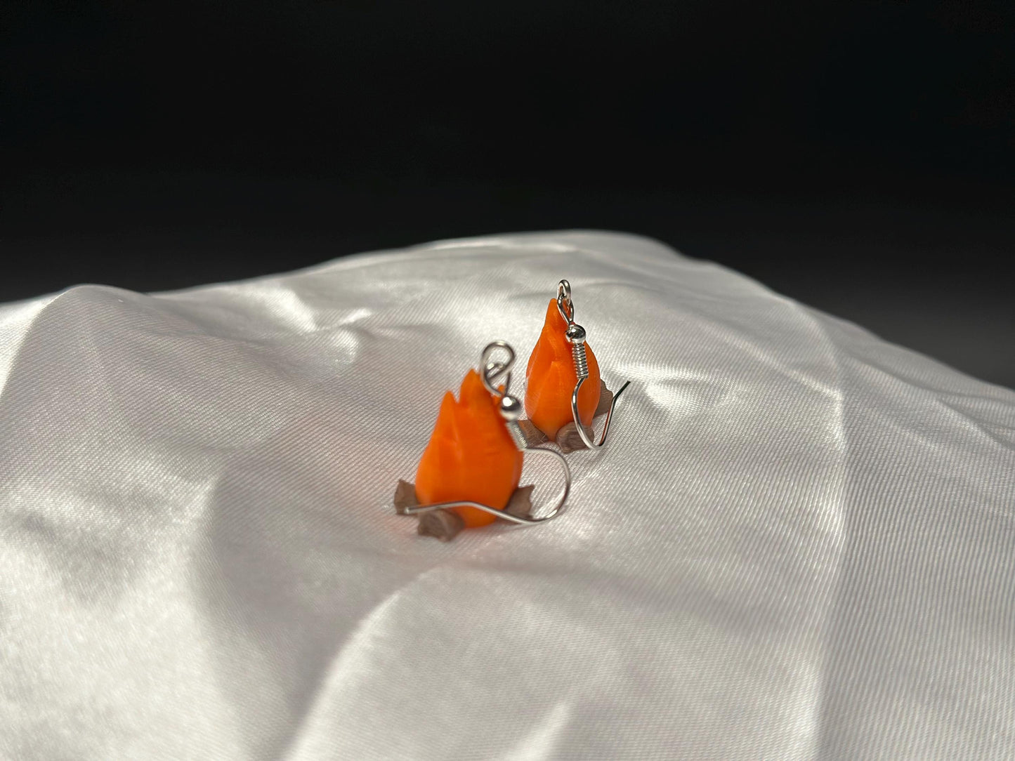 Enchanted Fire Spirit Earrings: Mythical Fantasy Jewelry Inspired by Elemental Legends