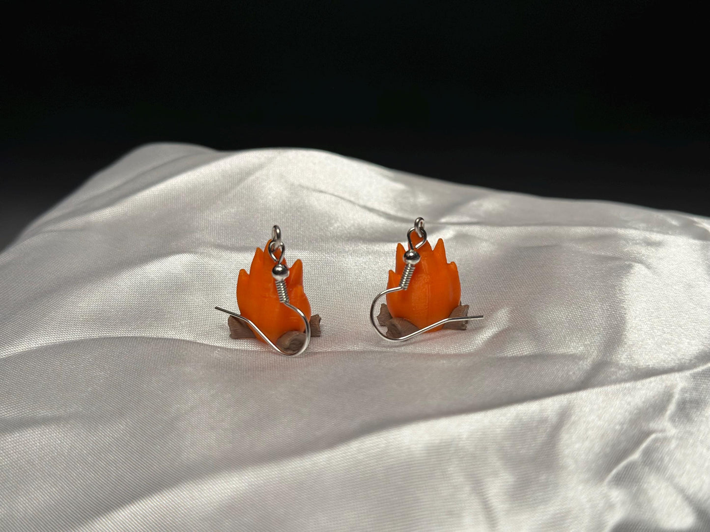 Enchanted Fire Spirit Earrings: Mythical Fantasy Jewelry Inspired by Elemental Legends