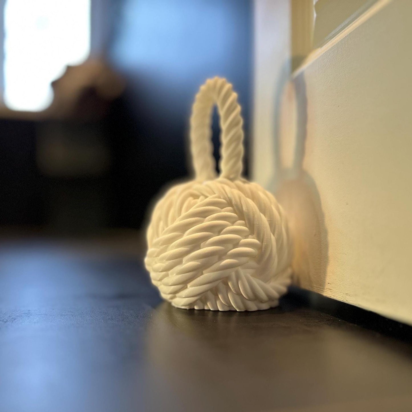 Nautical Knot Door Stopper | Fillable Rope Knot Weight for Doors