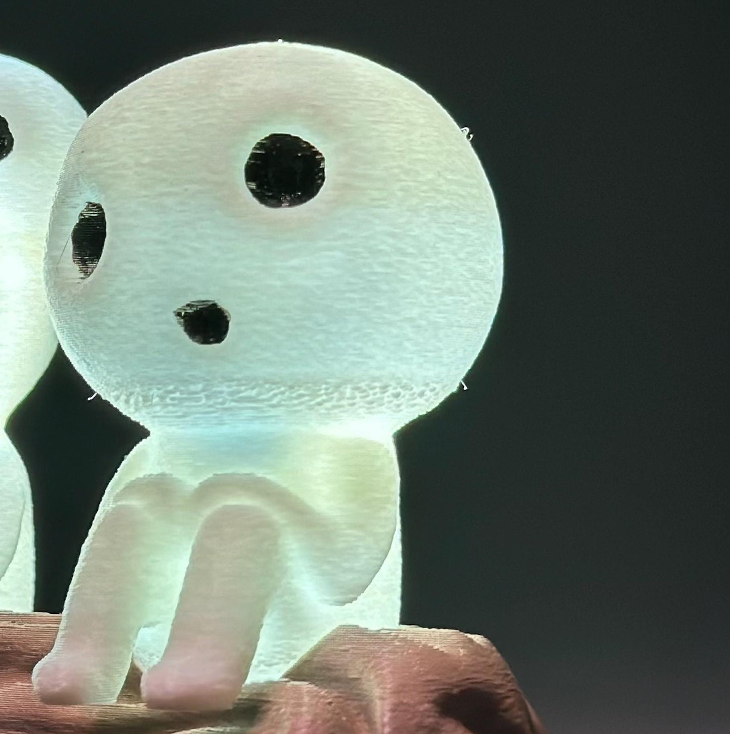 Enchanted Forest Kodama Night Light: Whimsical Glowing Woodland Spirits Lamp for Magical Home Decor