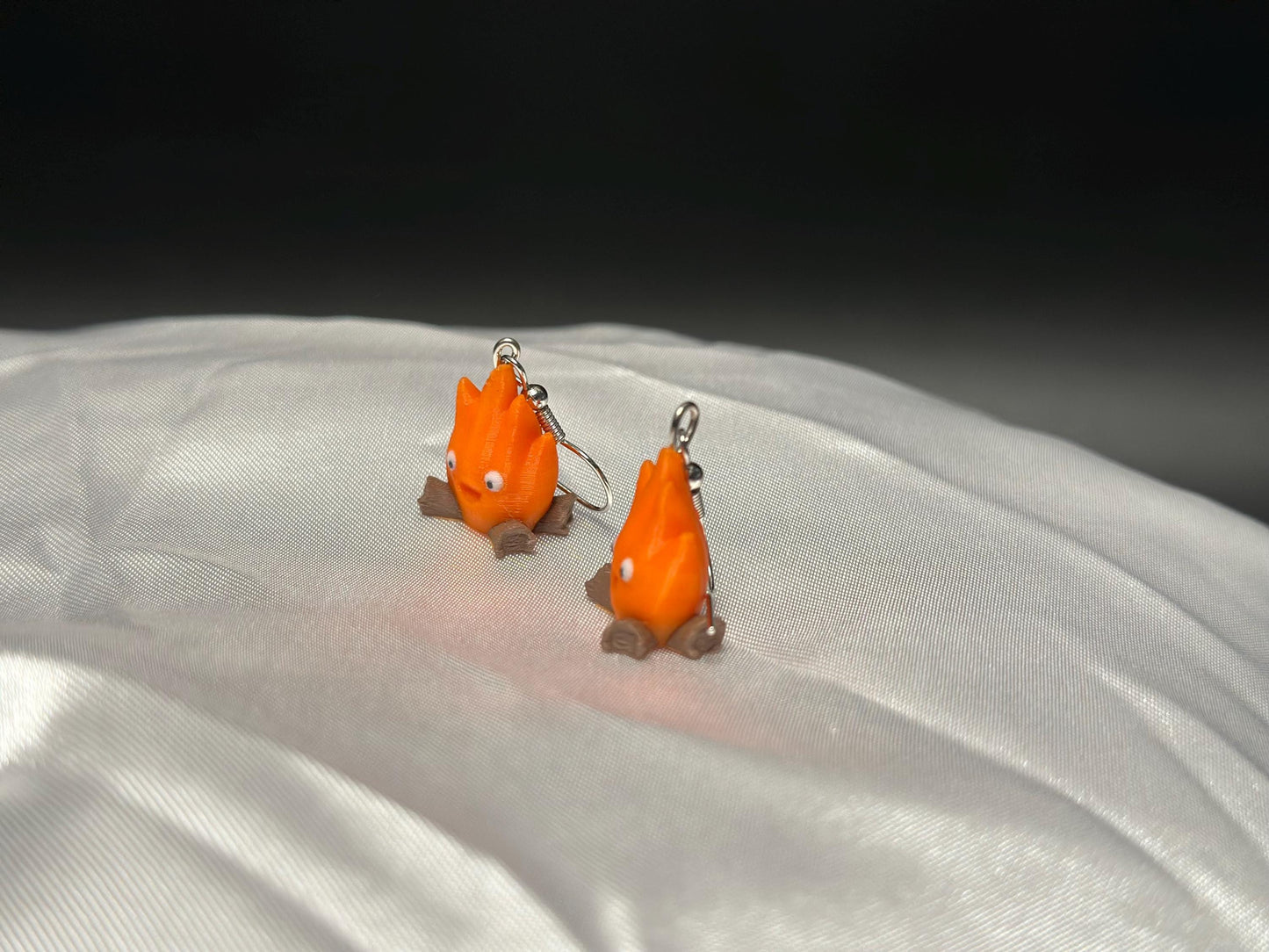 Enchanted Fire Spirit Earrings: Mythical Fantasy Jewelry Inspired by Elemental Legends