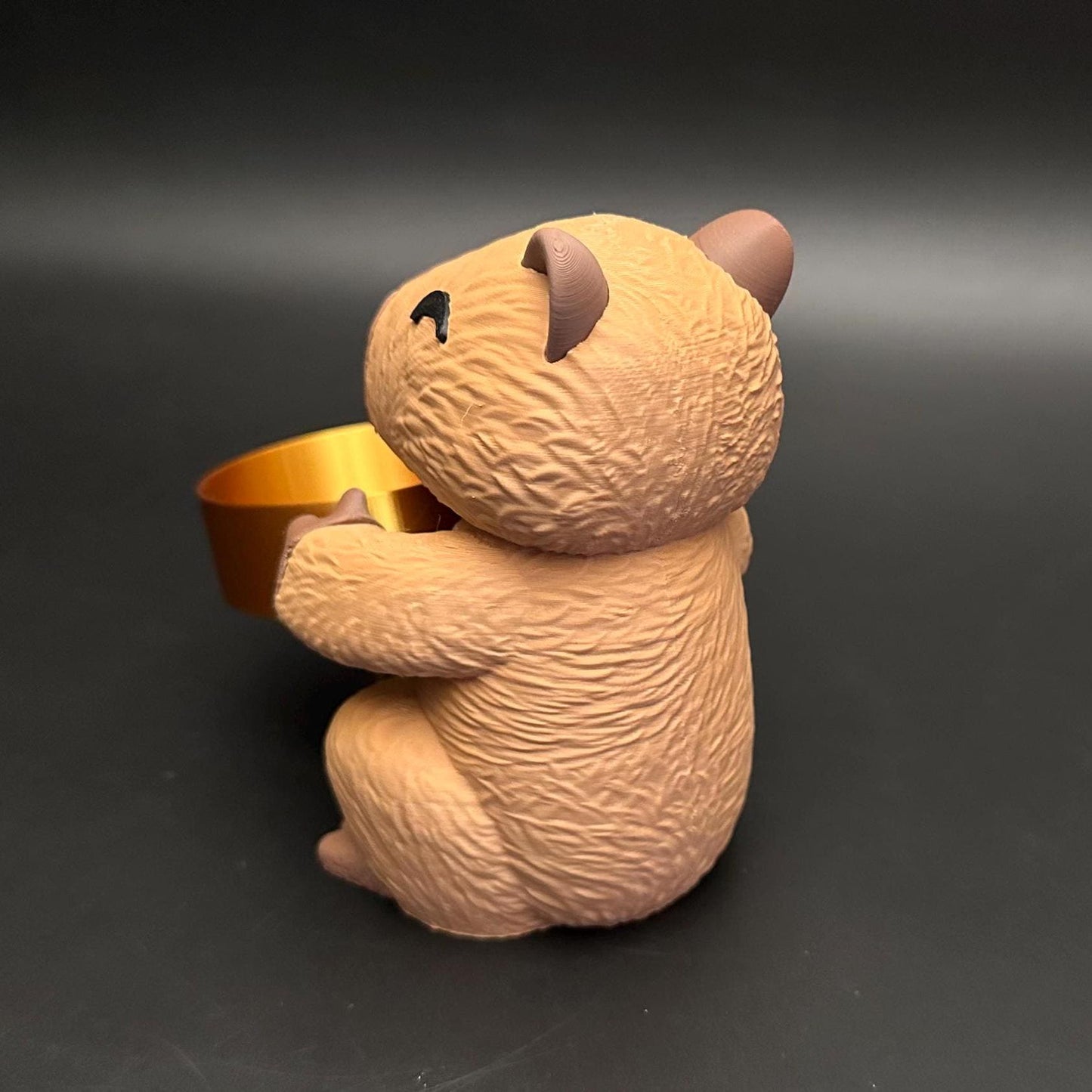 Capybara Jewelry Holder Organizer โ Cute Trinket Dish with Gold or Silver Options