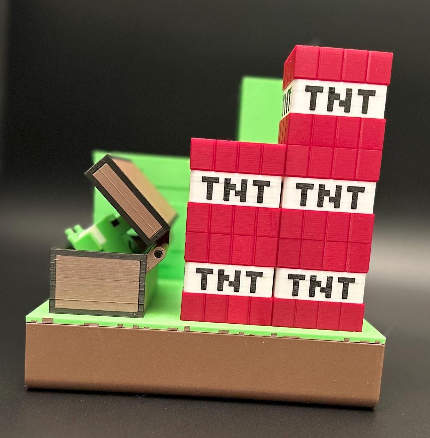 Pixelated Block Desk Organizer: Retro Gaming-Inspired Storage for Creative Workspace & Stationery Essentials