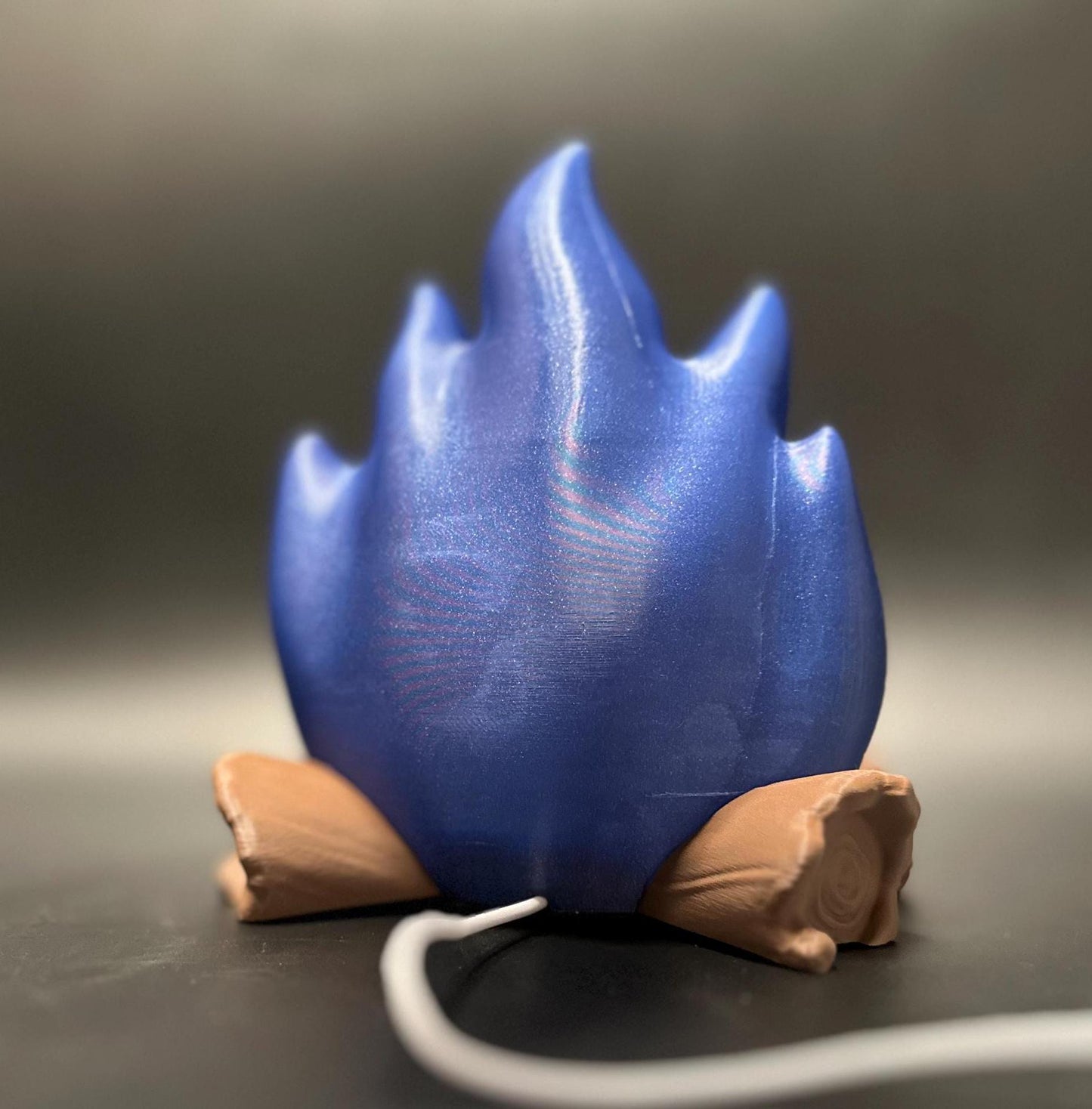 Cool Blue Spirit Light with Flickering Effect - Add Mystical Vibes to Your Space