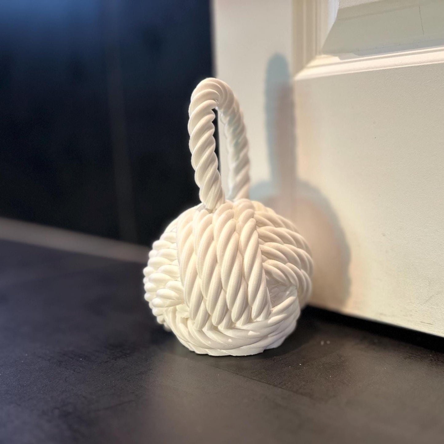 Nautical Knot Door Stopper | Fillable Rope Knot Weight for Doors