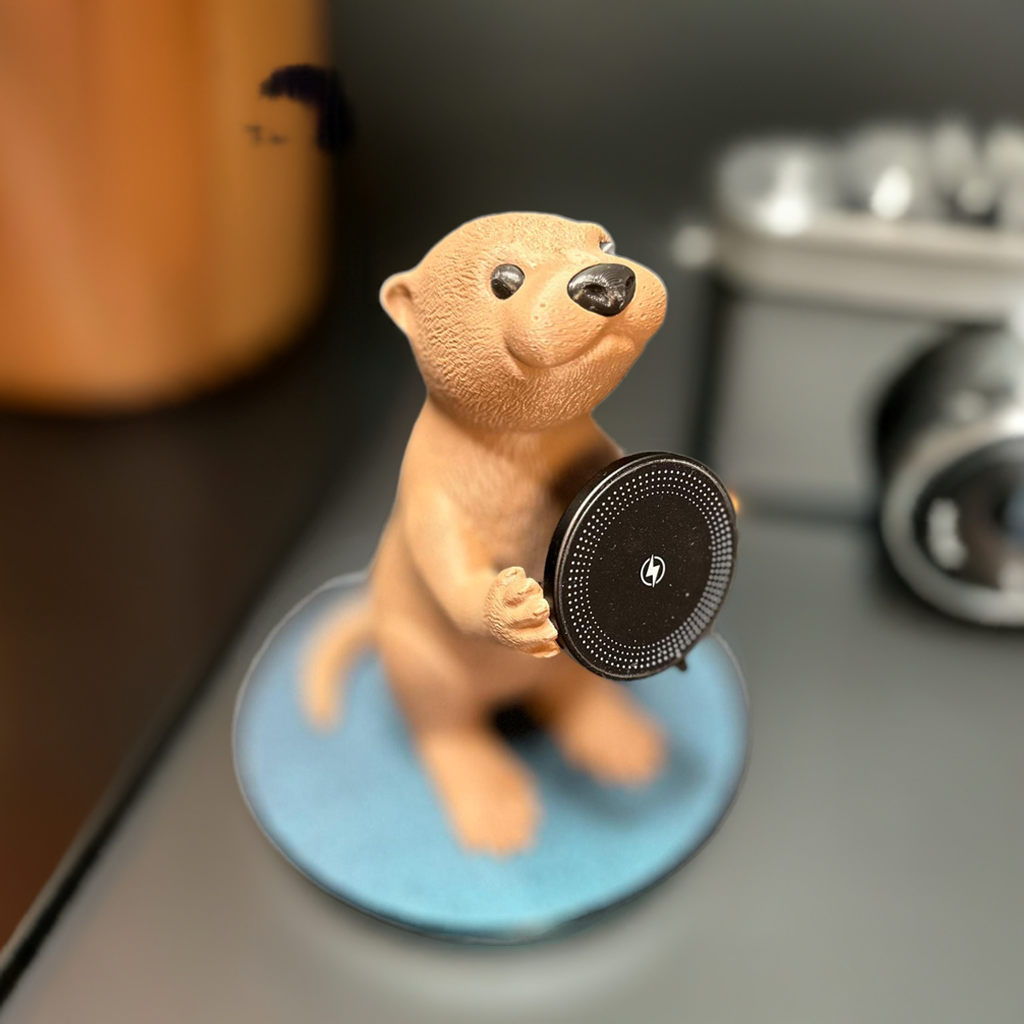 Adorable Otter Phone Charger - Magnetic Wireless Charging Station Dock Holder