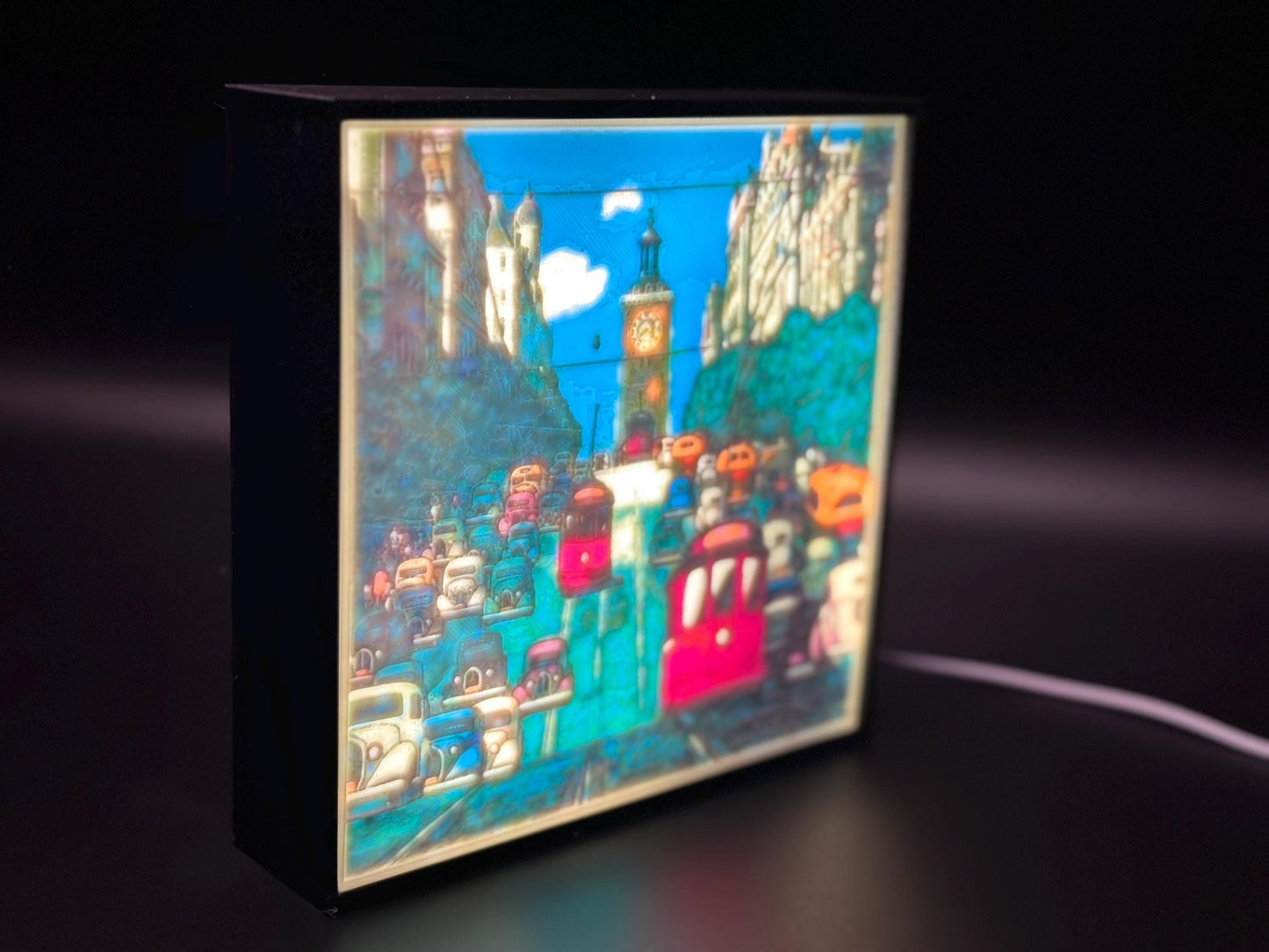 City Vibes LED Lamp Inspired by Urban Ghibli Art