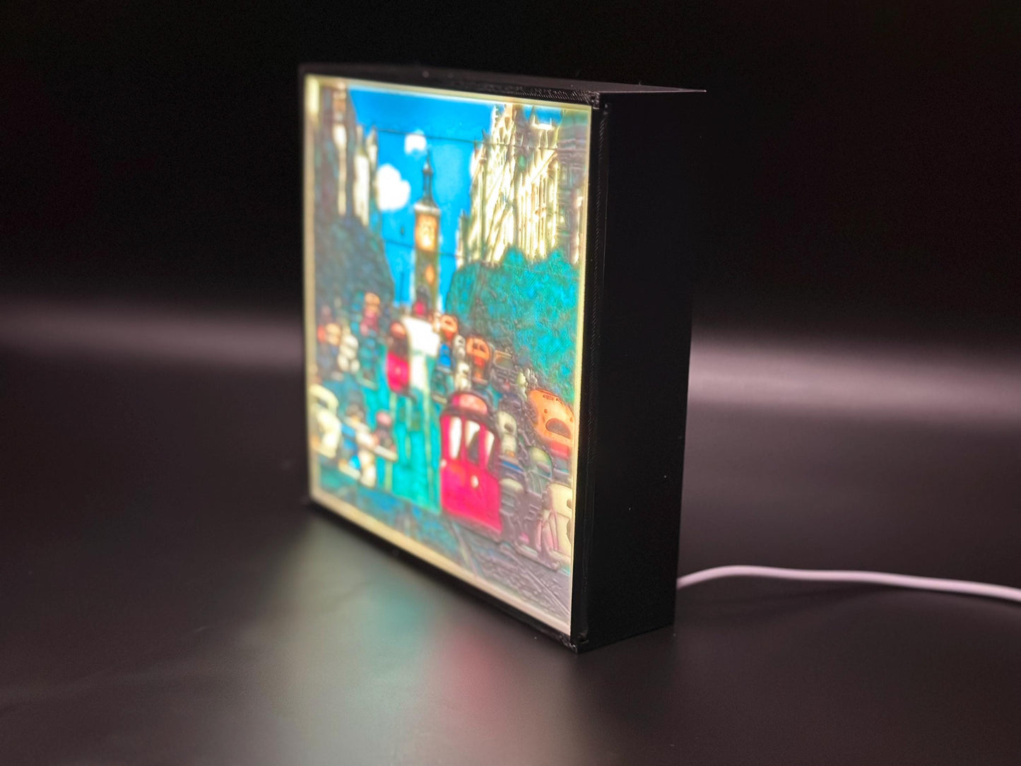 City Vibes LED Lamp Inspired by Urban Ghibli Art