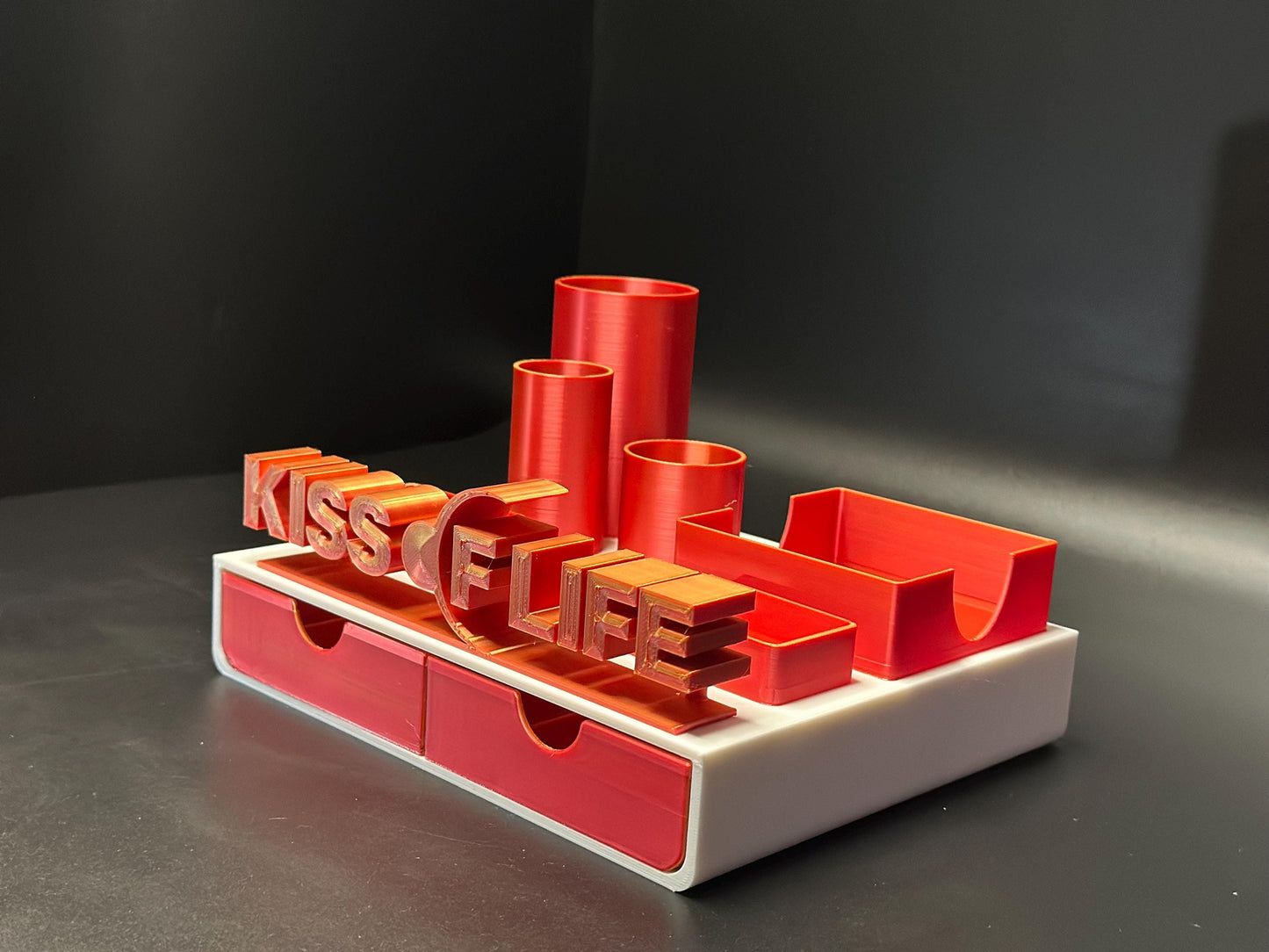 Kiss of Life K-Pop Inspired Desk Organizer with Drawers for Stationery