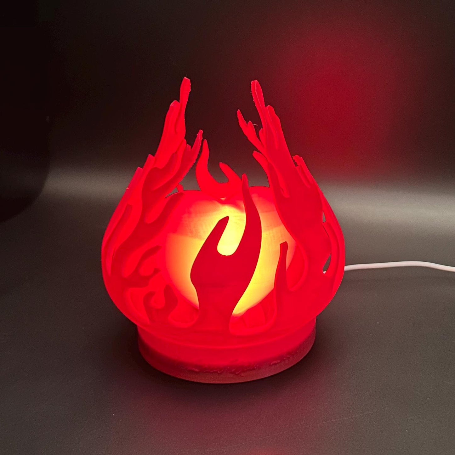 Deep Red Heart Lamp - Anniversary Personalized Gift from Boyfriend