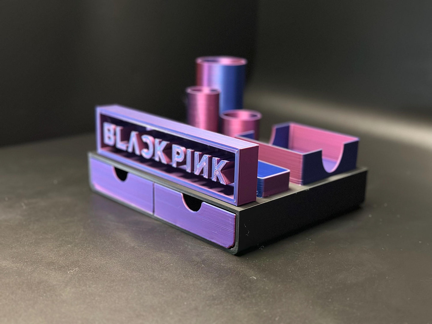 Unique BlackPink K-Pop Desk Organizer with Drawers for Dedicated Fans