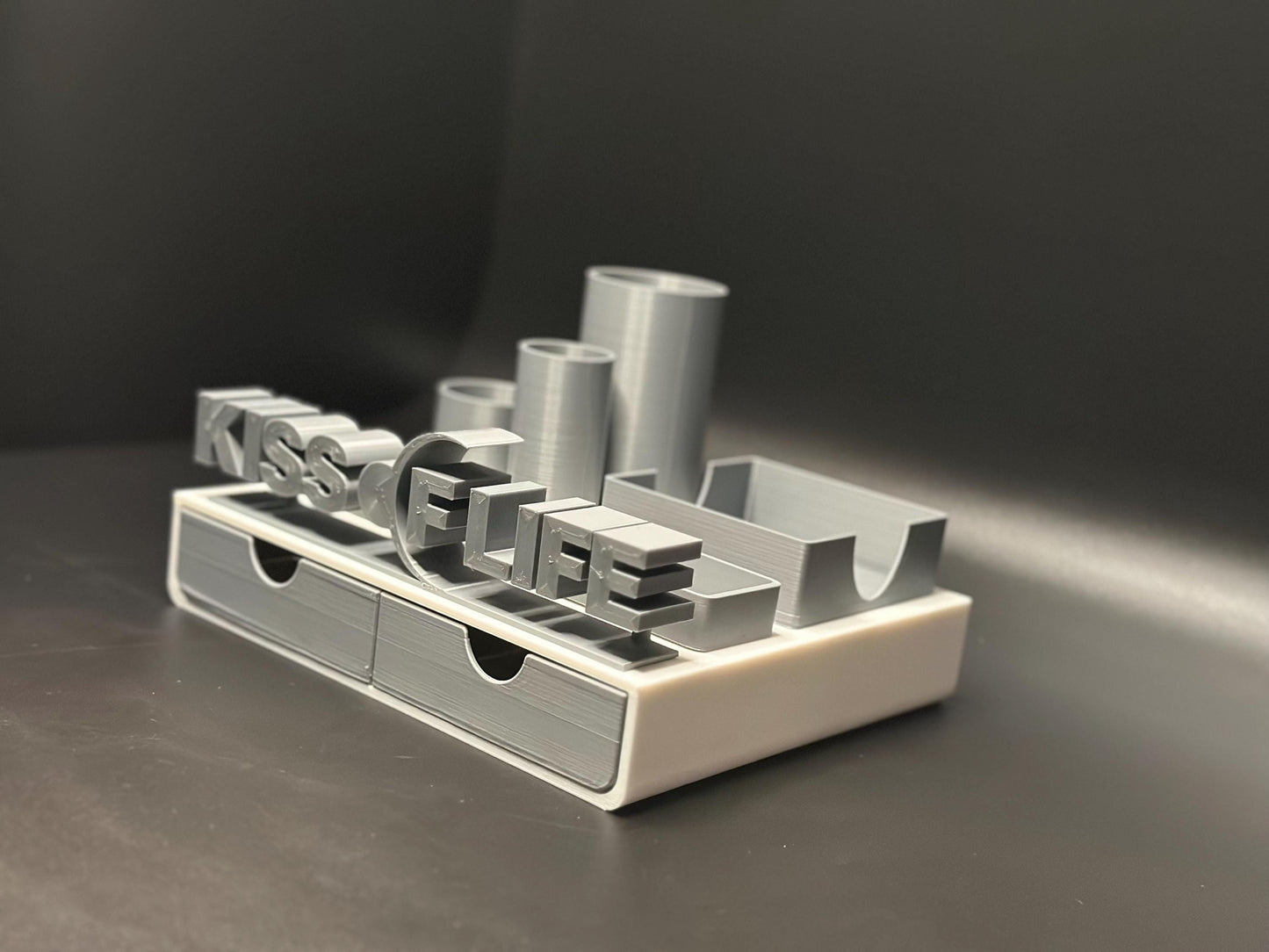 Kiss of Life K-Pop Inspired Desk Organizer with Drawers for Stationery