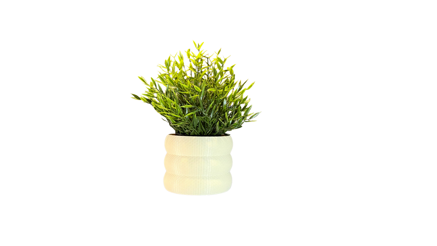 3D Printed Planter – Textured Eco Friendly Pot with Bubble Texture Design