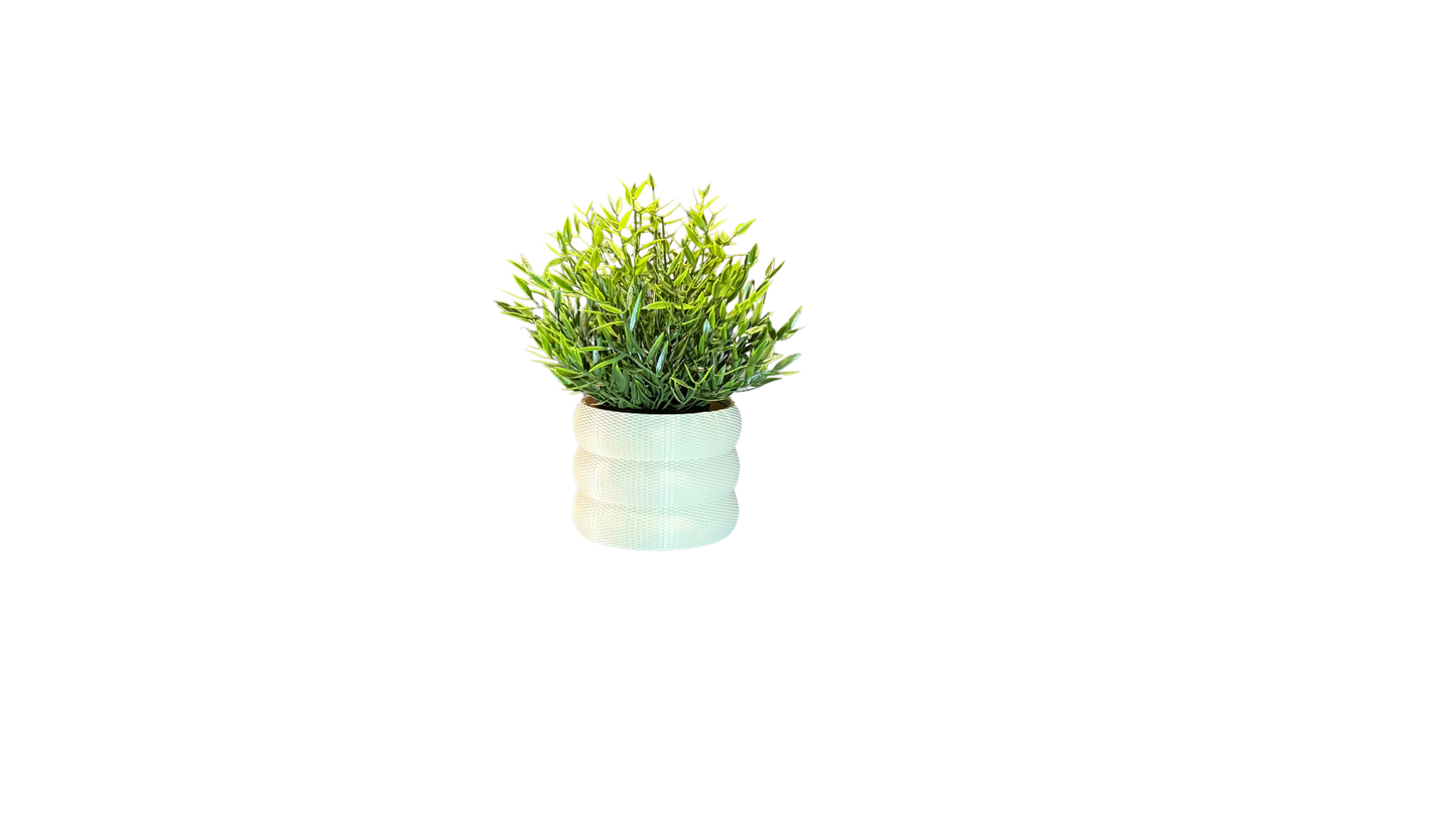 3D Printed Planter – Textured Eco Friendly Pot with Bubble Texture Design