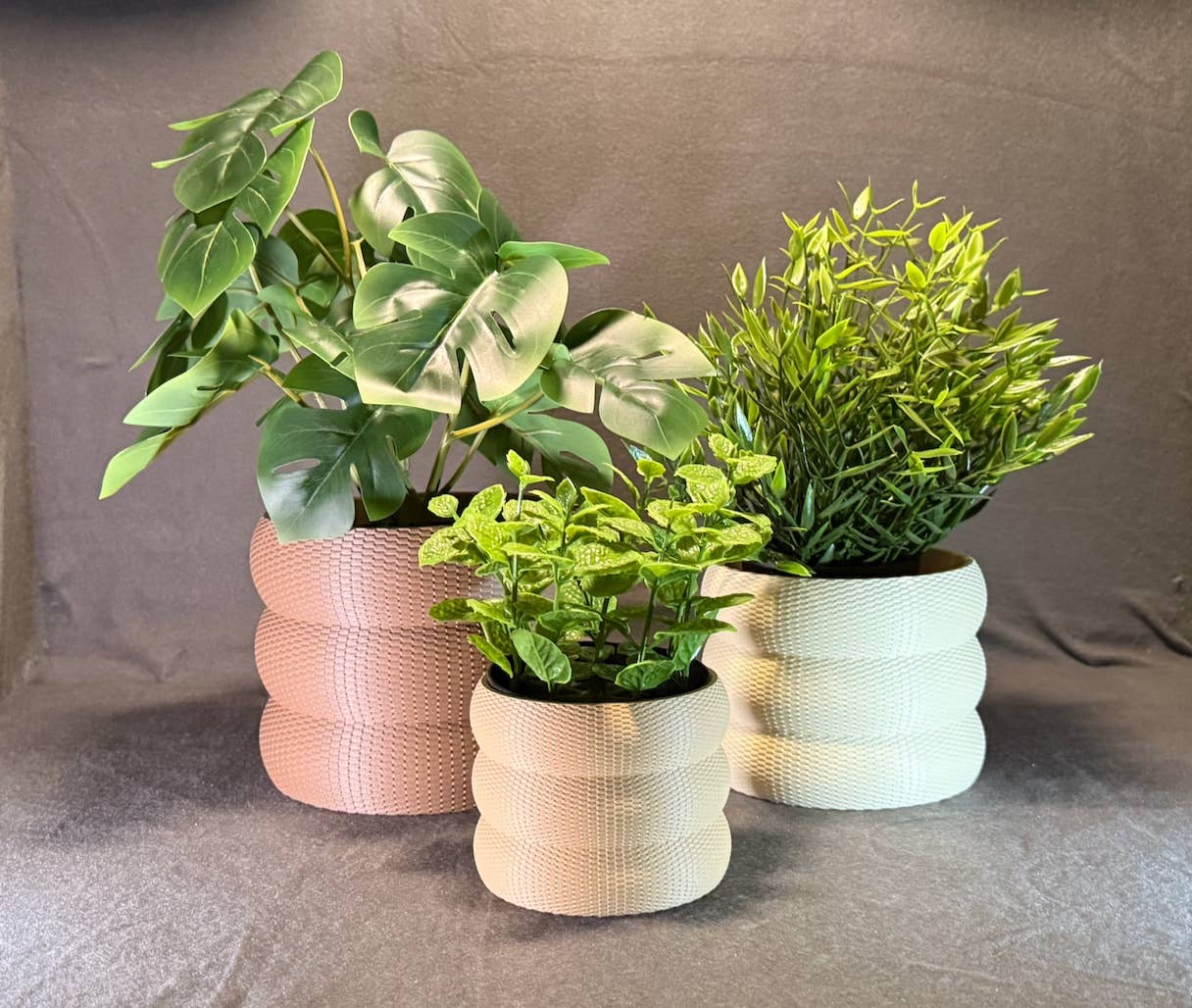 3D Printed Planter – Textured Eco Friendly Pot with Bubble Texture Design
