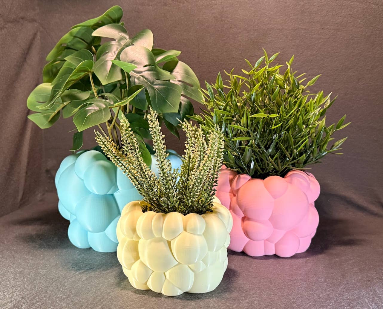 Eco Friendly Planter – Playful Bubble Design | 3D Printed Sustainable Pots