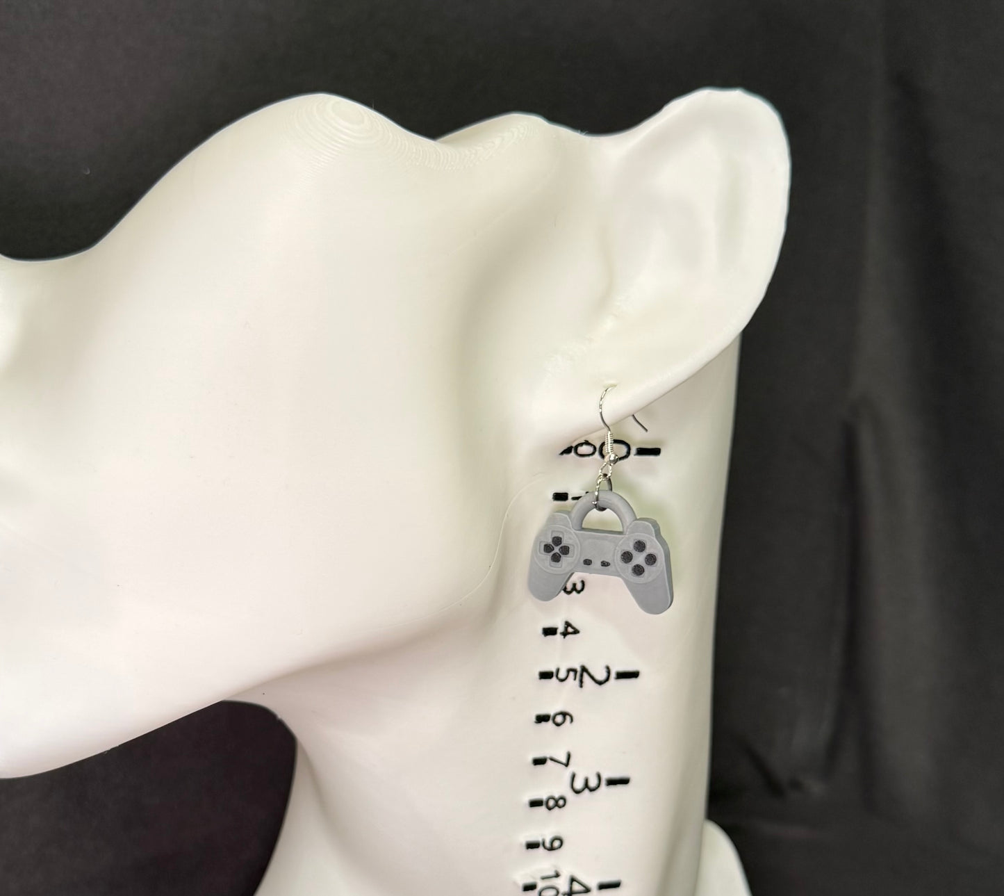 Nostalgic Quirky Earrings: Retro PS1 Controller