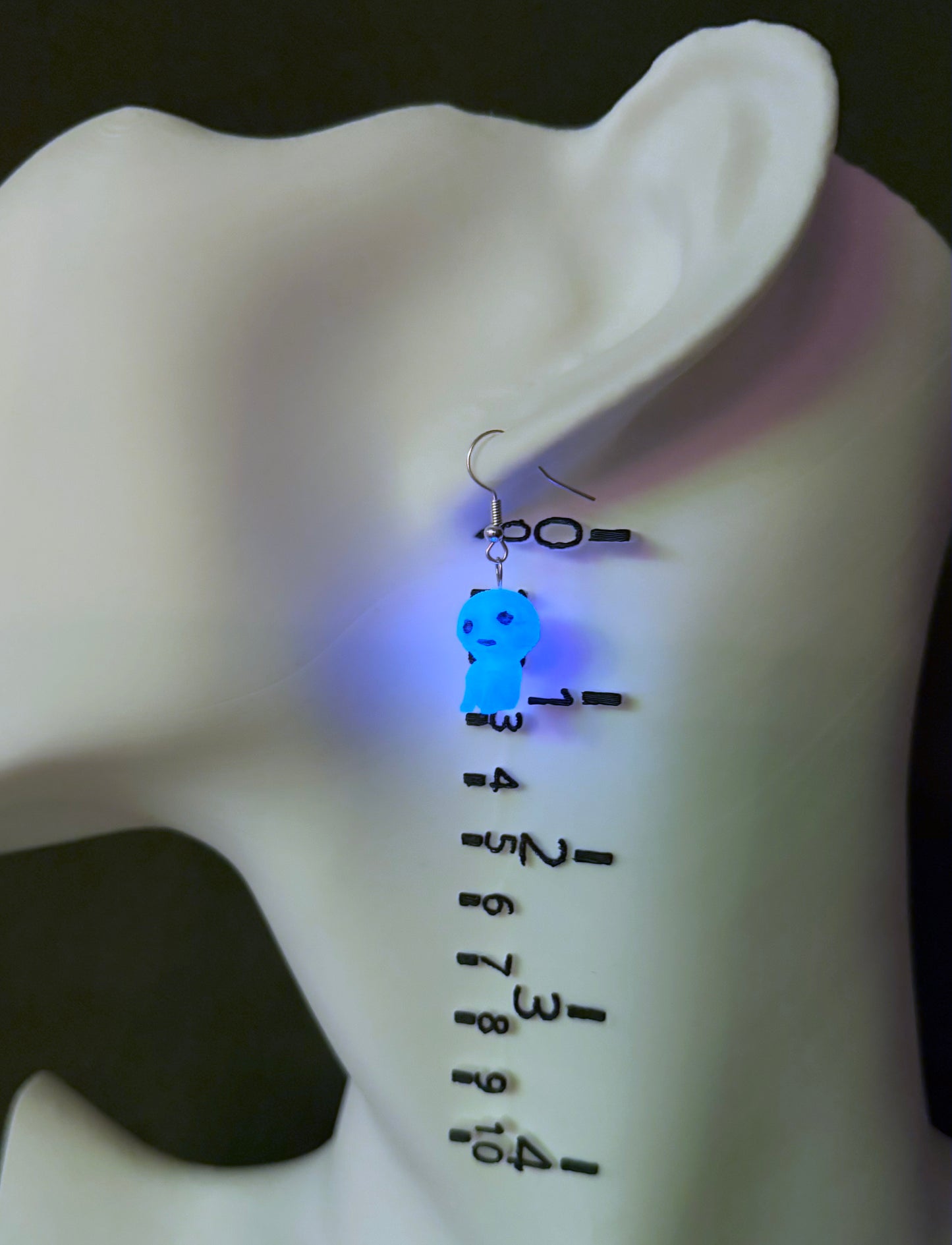 Mystical Glowing Kodama Forest Spirit Earrings: Enchanting Fantasy Jewelry for Anime & Nature Lovers