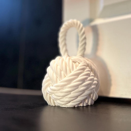 Nautical Knot Door Stopper | Fillable Rope Knot Weight for Doors