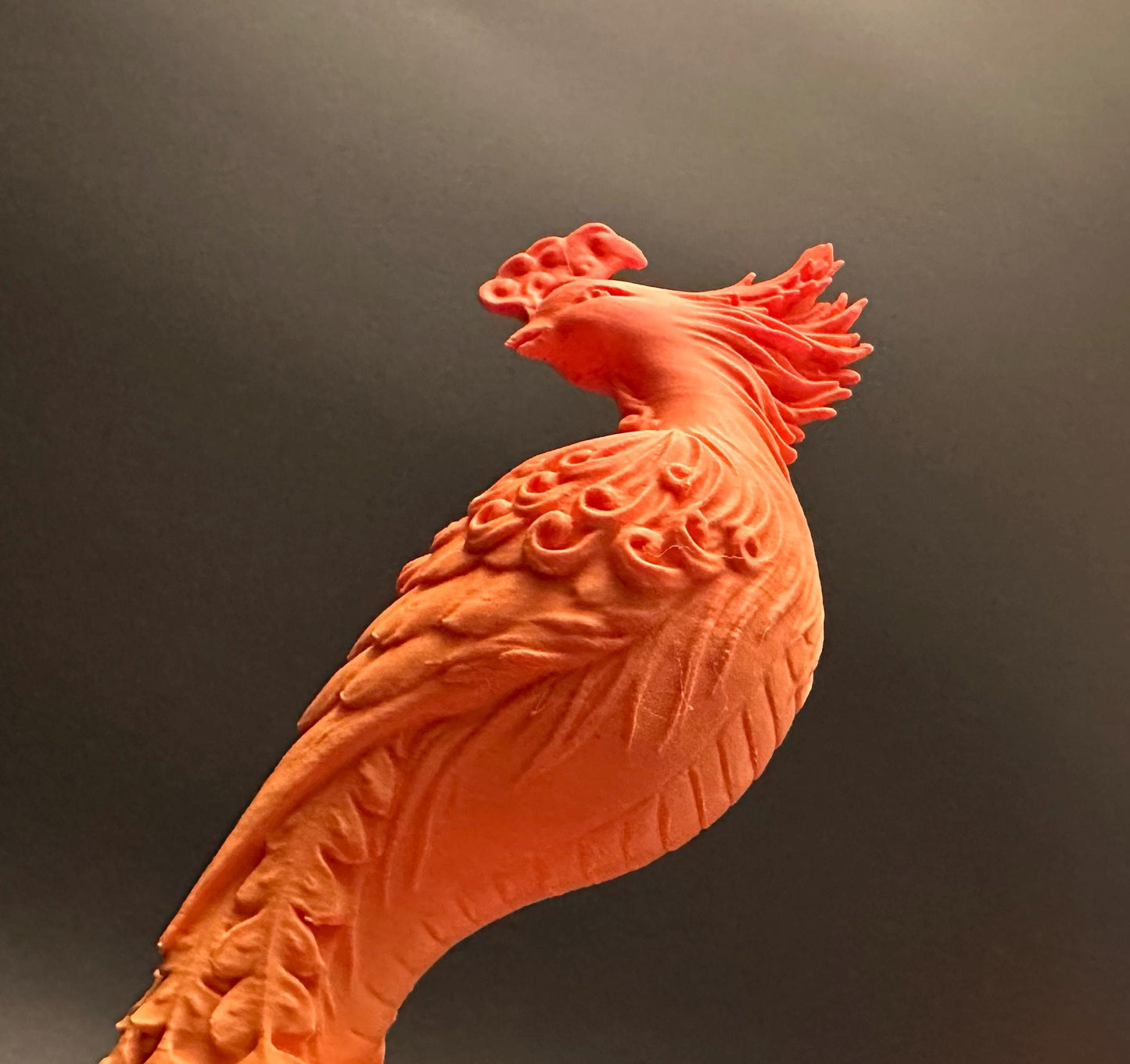 Mystical Phoenix LED Lamp: Glowing Firebird with Flame Effect - Unique Fantasy Home Decor Gift