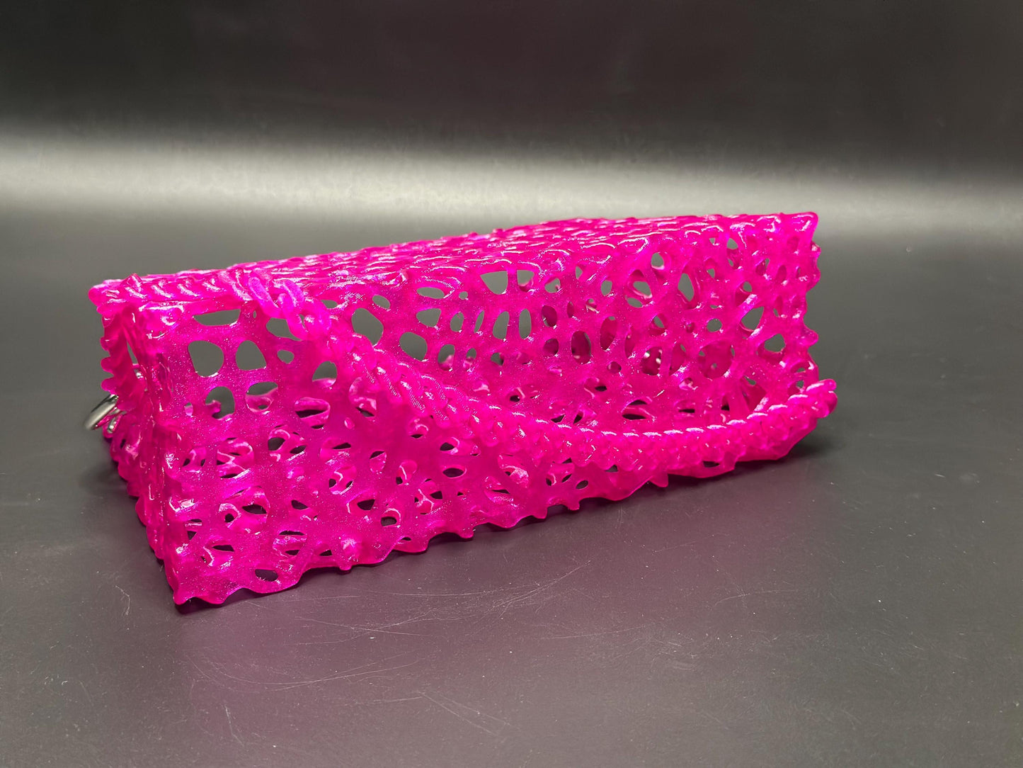 Stylish Magenta Clutch Handbag: Hot Pink Shoulder Strap Purse, Eco-Friendly Bold Fashion Accessory