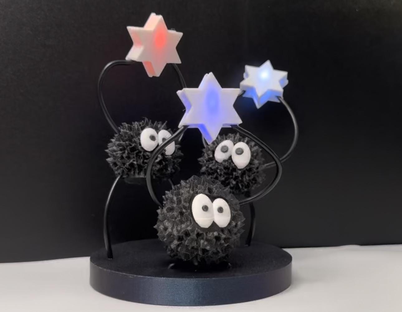 Soot sprites from the front