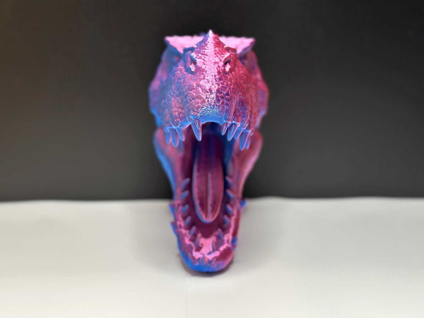 Vibrant T-Rex Head Wall Decor for Kids Room Imaginative Gift