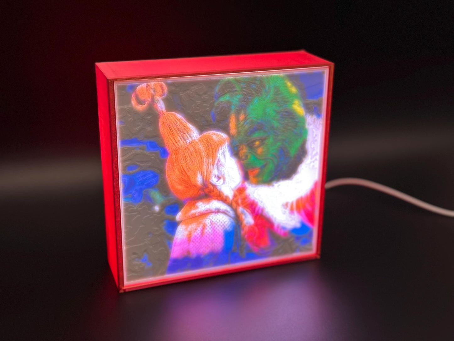 Cozy Christmas Lithophane Lamp with Heartwarming Holiday Design Grinch