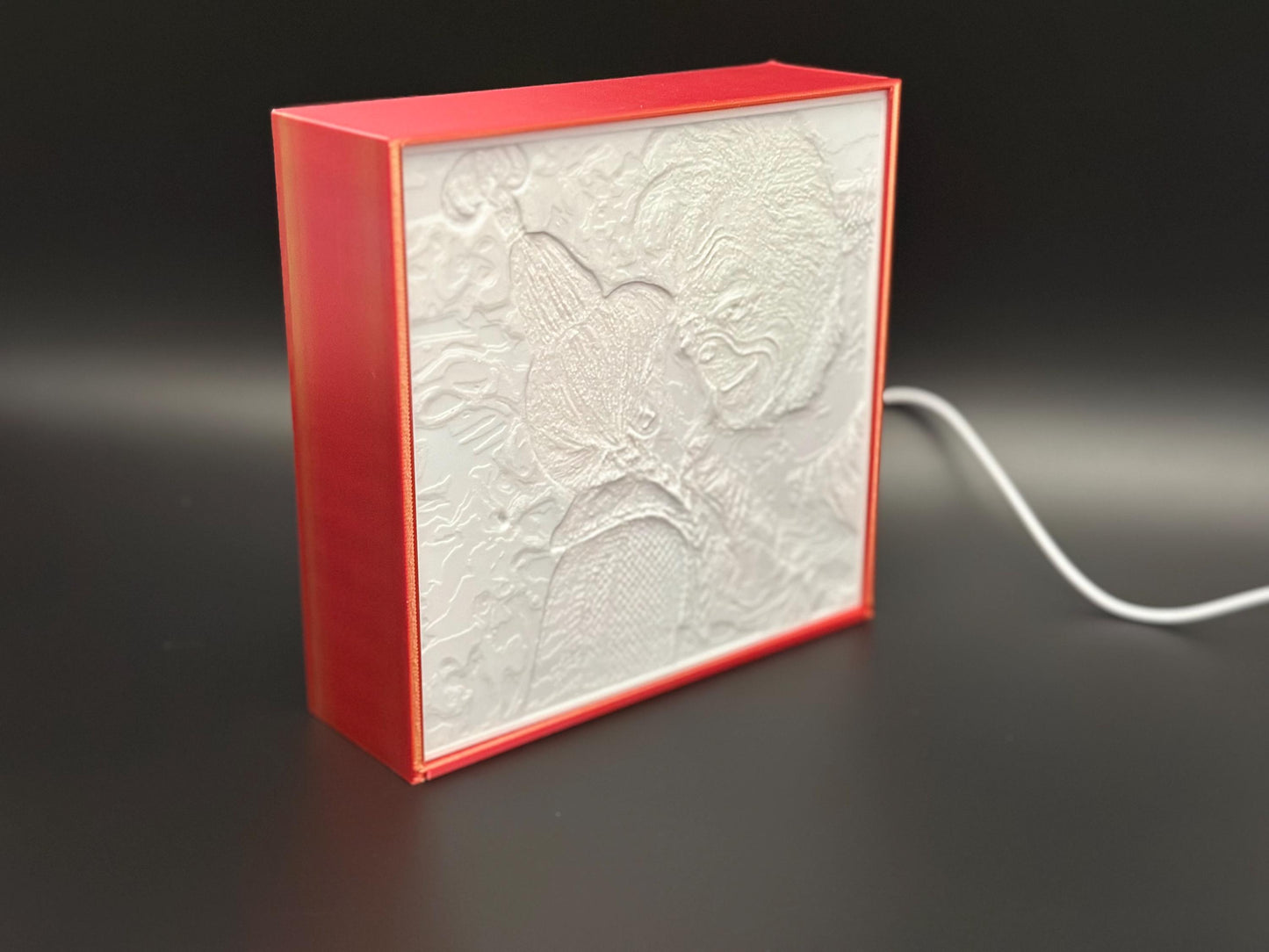 Cozy Christmas Lithophane Lamp with Heartwarming Holiday Design Grinch