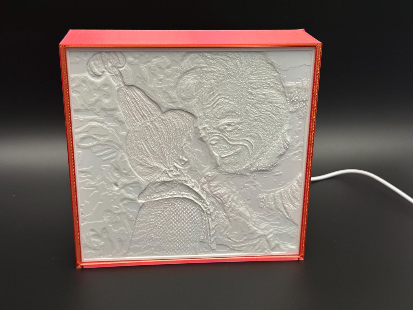 Cozy Christmas Lithophane Lamp with Heartwarming Holiday Design Grinch