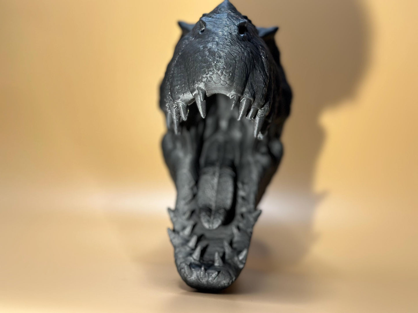 Unique Black T-Rex Head Wall Art for Kids' Room