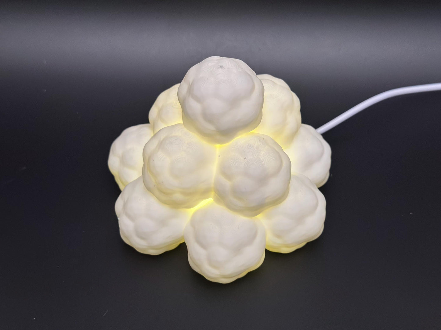 Cozy Nordic Snowball Lamp for Holiday Decor and Ambient Glow