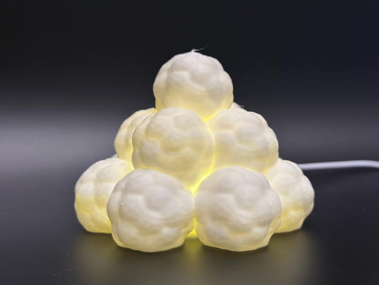 Cozy Nordic Snowball Lamp for Holiday Decor and Ambient Glow