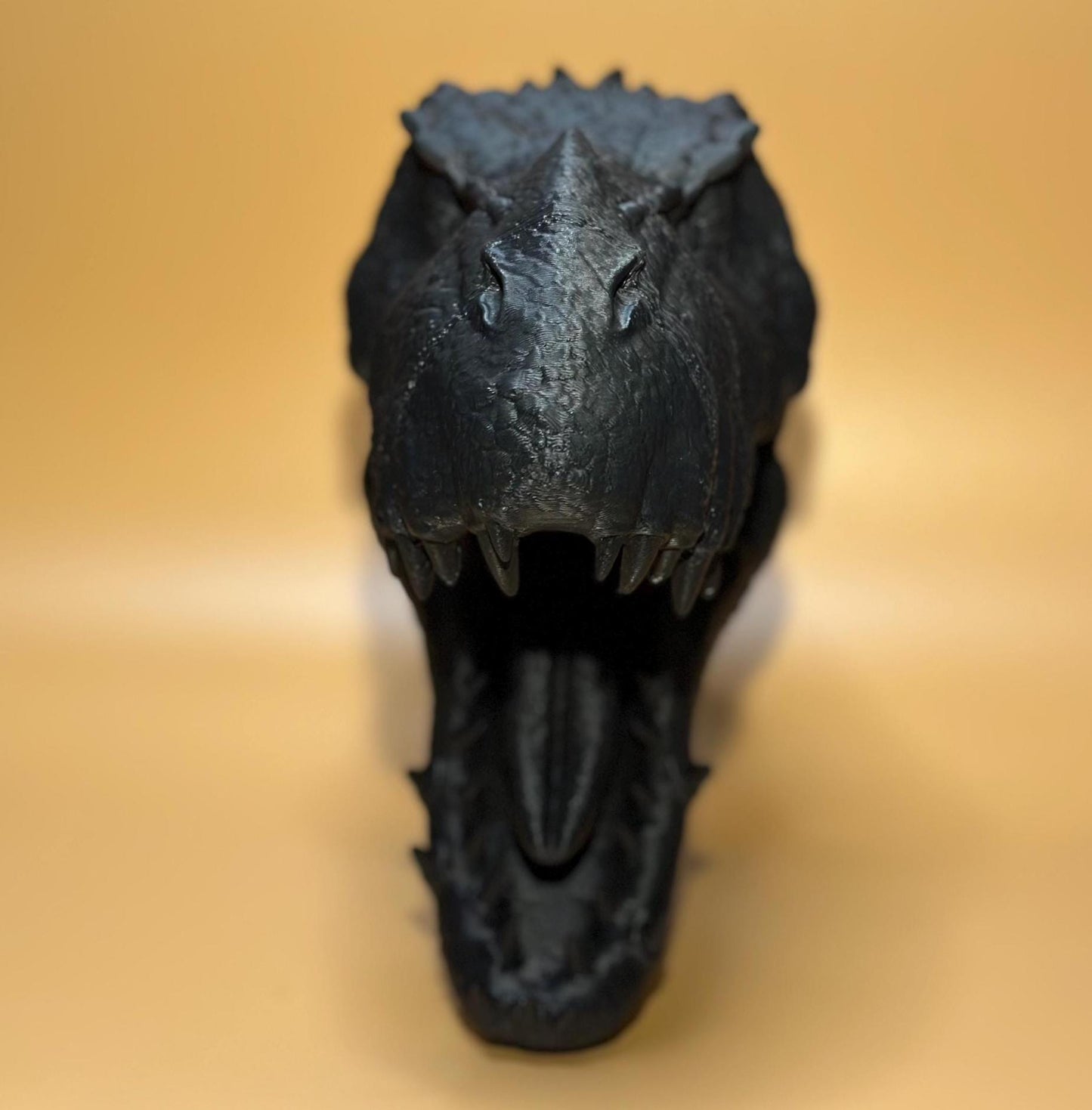 Unique Black T-Rex Head Wall Art for Kids' Room