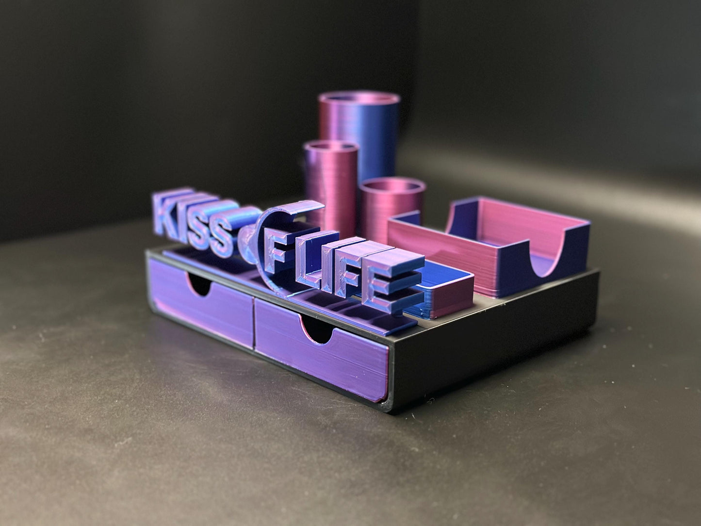 Kiss of Life K-Pop Inspired Desk Organizer with Drawers for Stationery